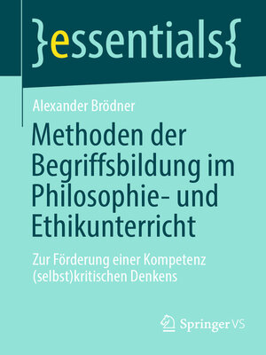 cover image of Methoden der Begriffsbildung im Philosophie- und Ethikunterricht